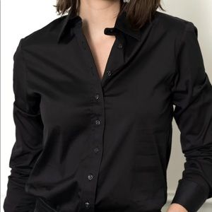 Black button down shirt